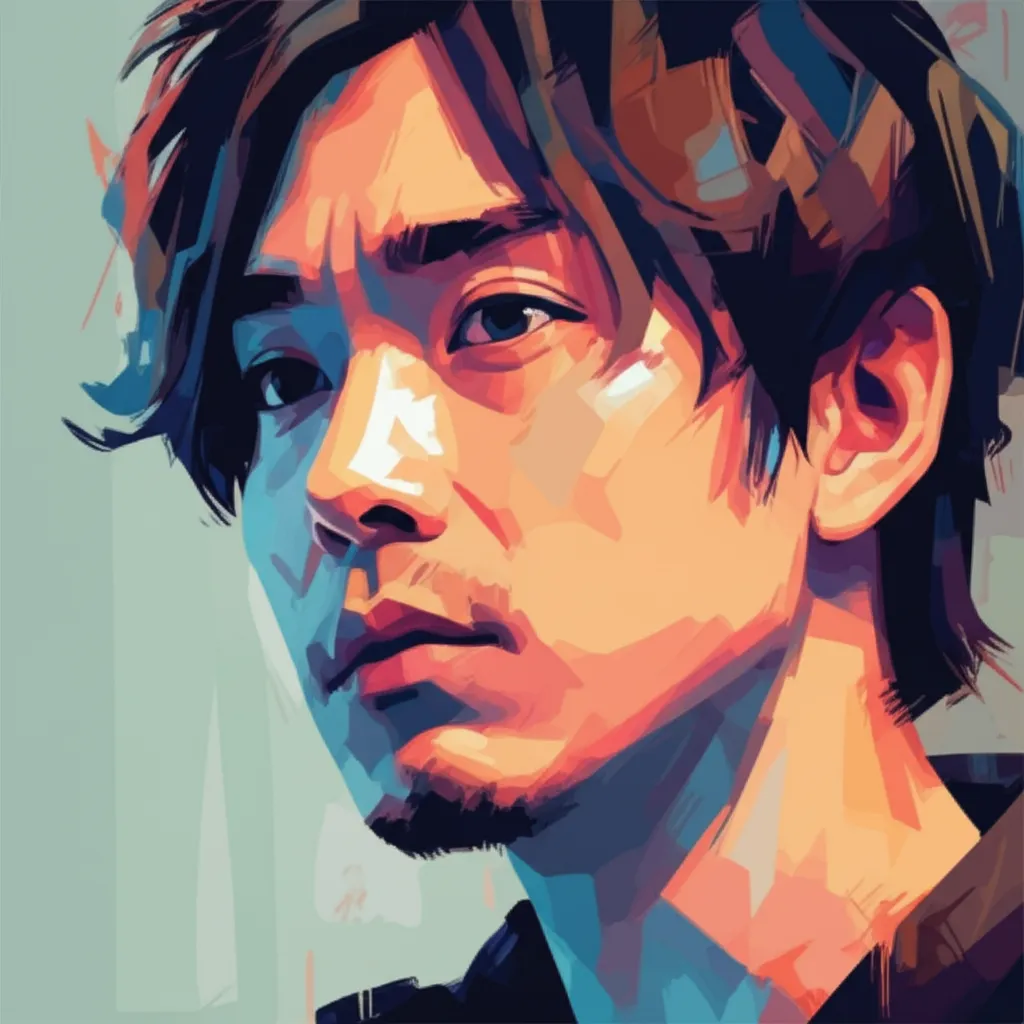 Artistic portrait of Hitoshi Takagi