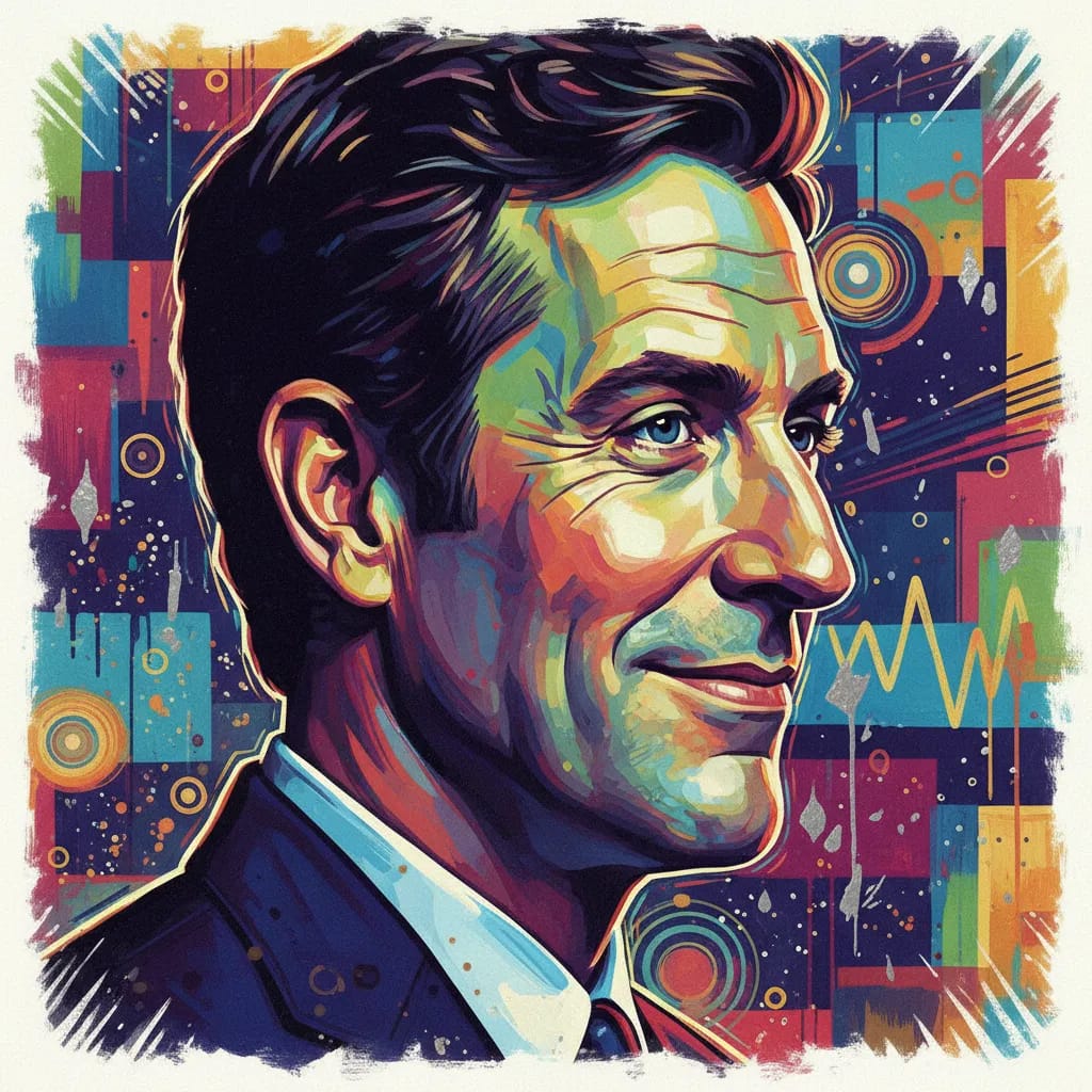 Artistic portrait of Kevin Nealon