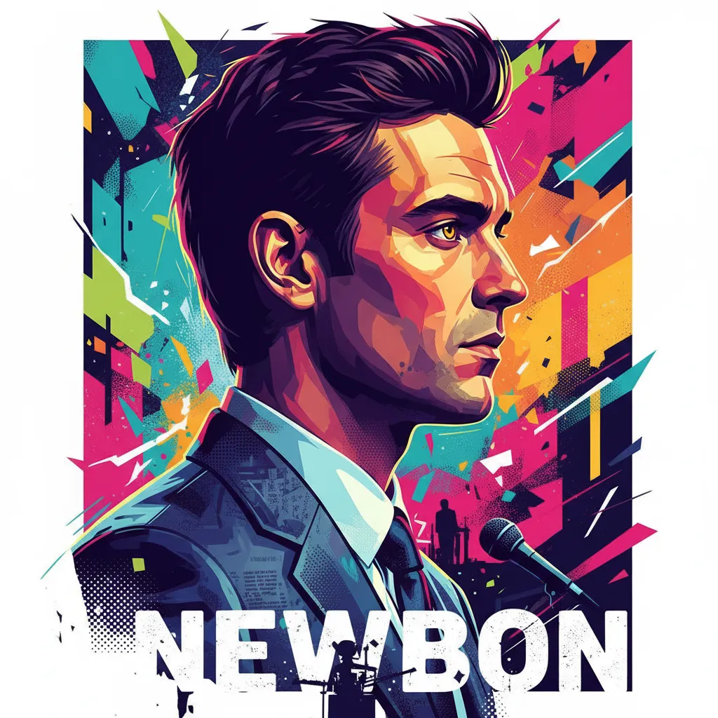 Artistic portrait of Neil Newbon