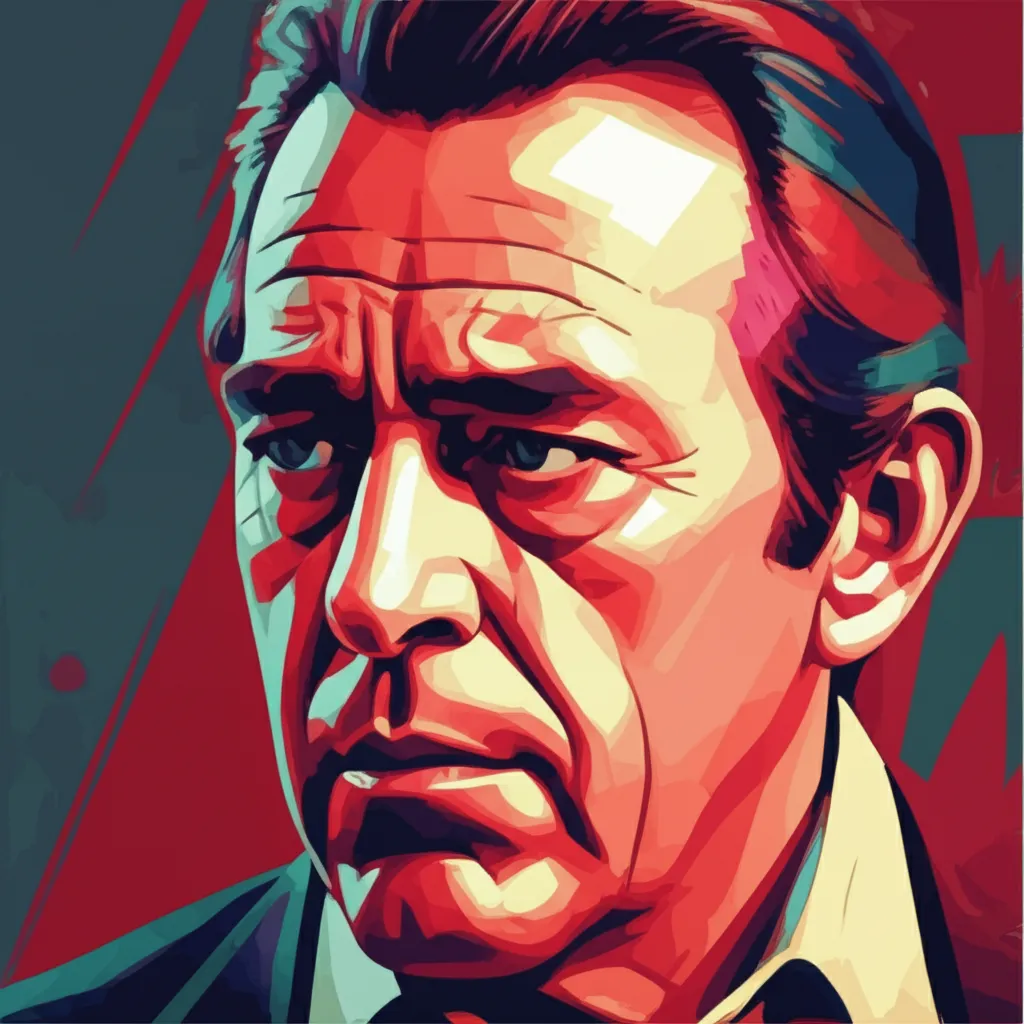 Artistic portrait of George C. Scott