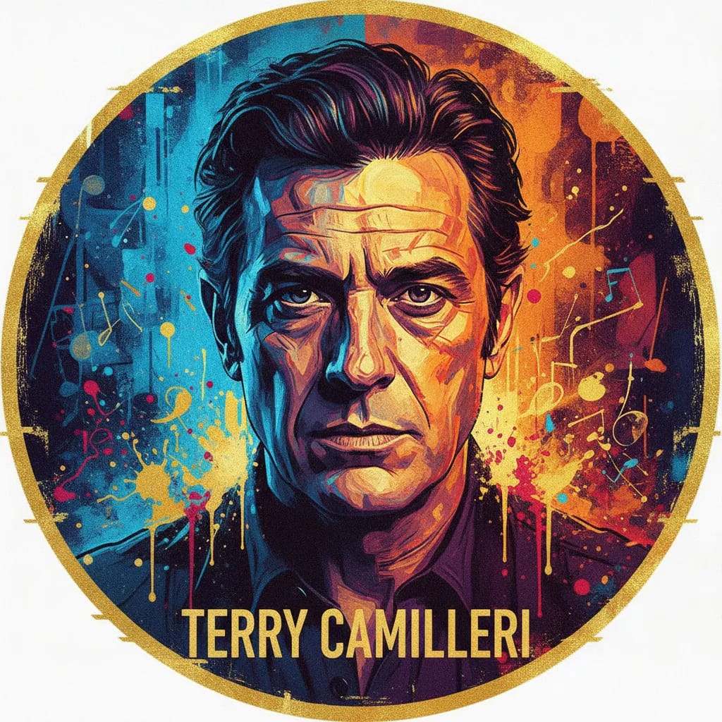 Artistic portrait of Terry Camilleri