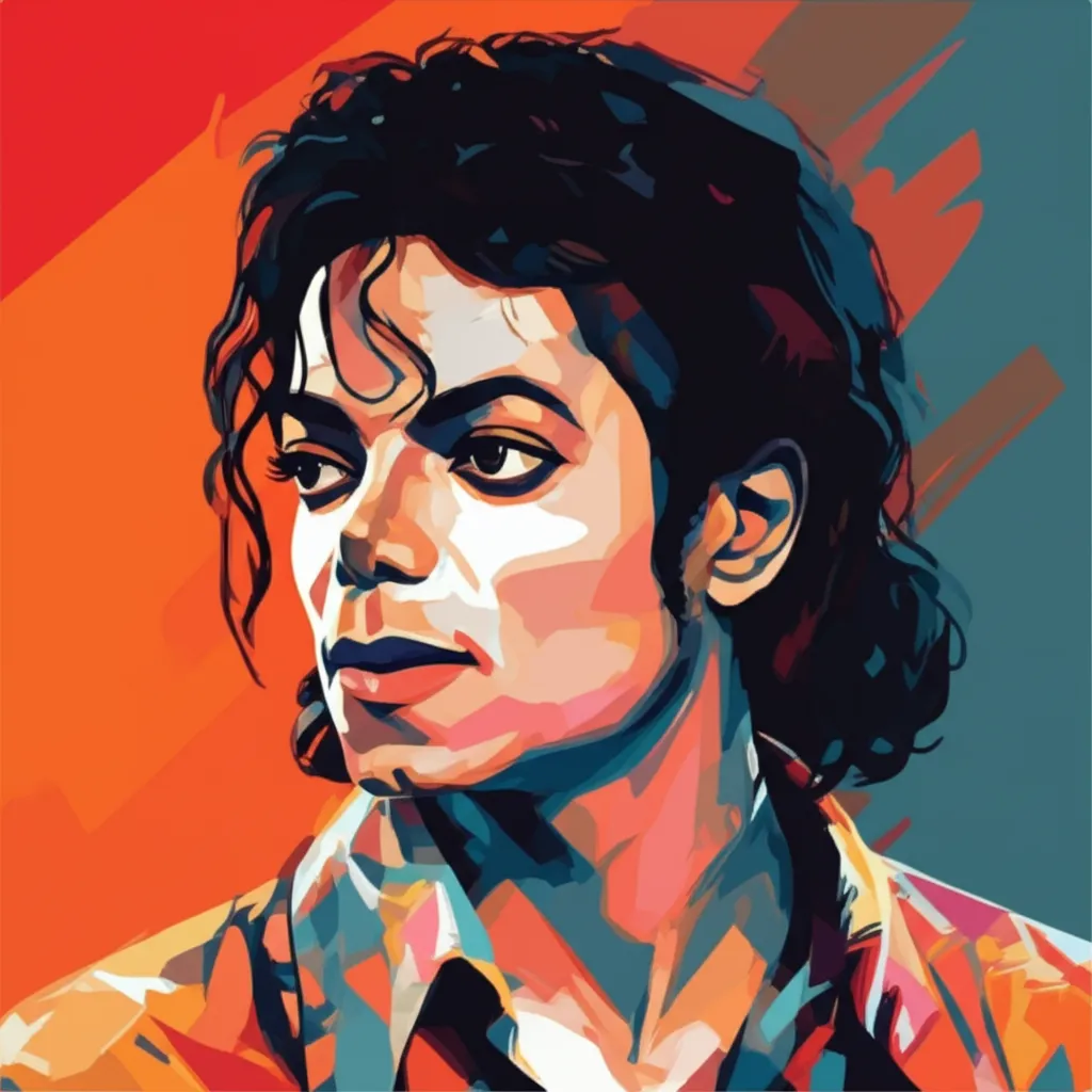 Artistic portrait of Michael Jackson