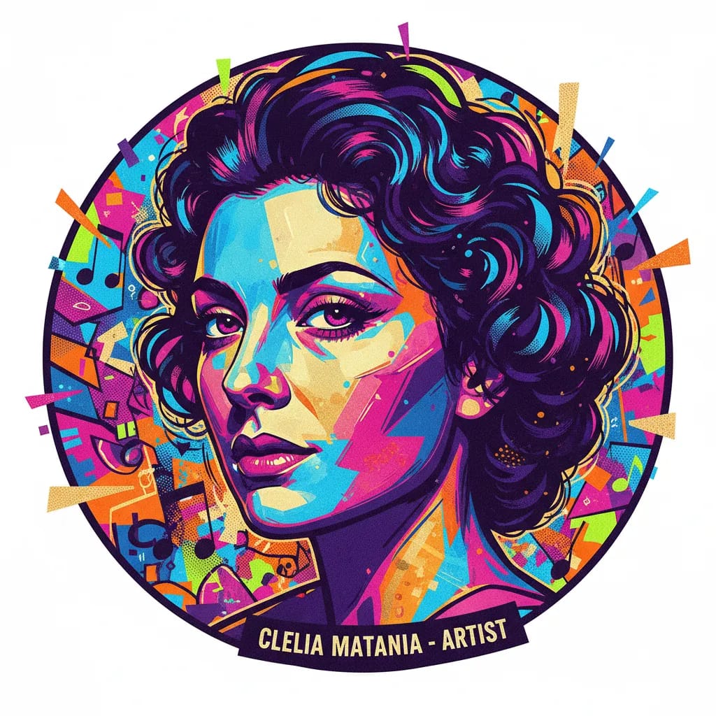 Artistic portrait of Clelia Matania