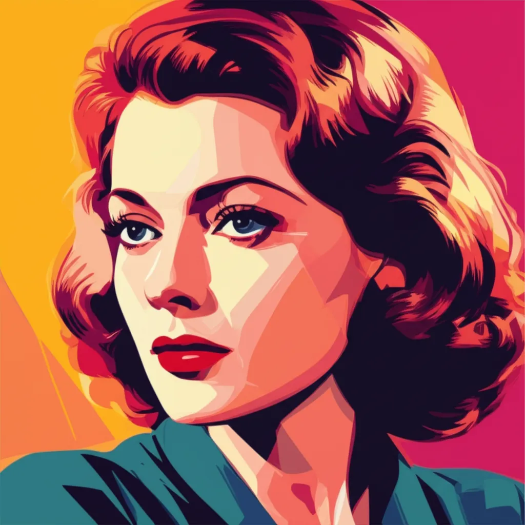 Artistic portrait of Anne Baxter