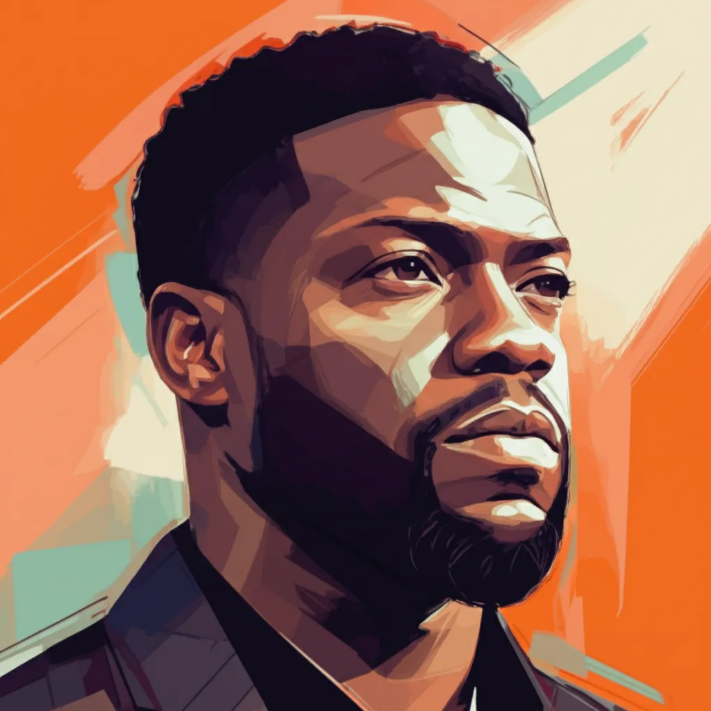 Artistic portrait of Kevin Hart