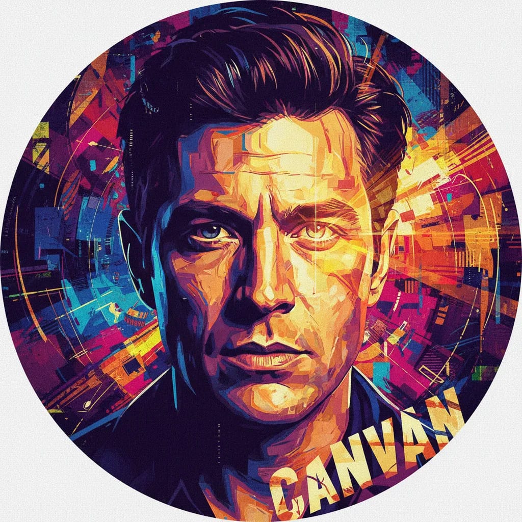 Artistic portrait of Alan Canvan