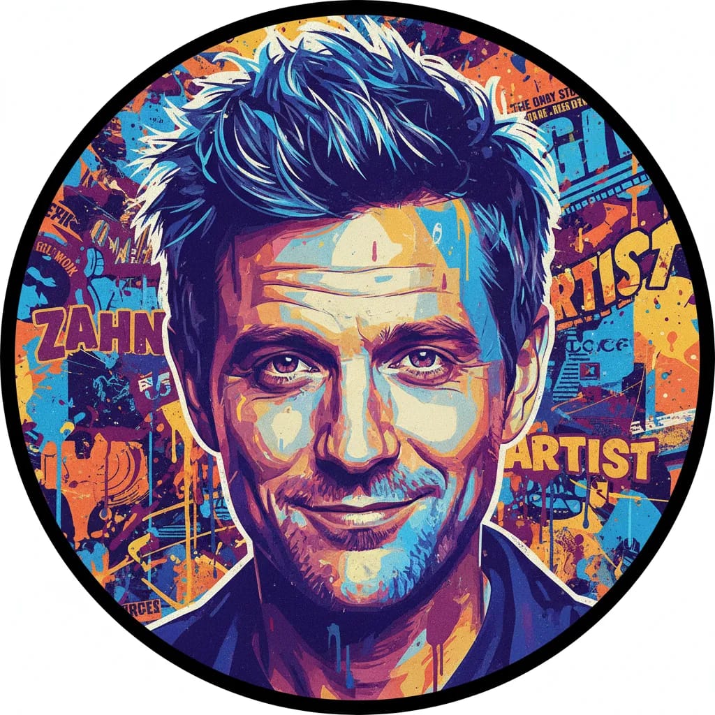 Artistic portrait of Steve Zahn