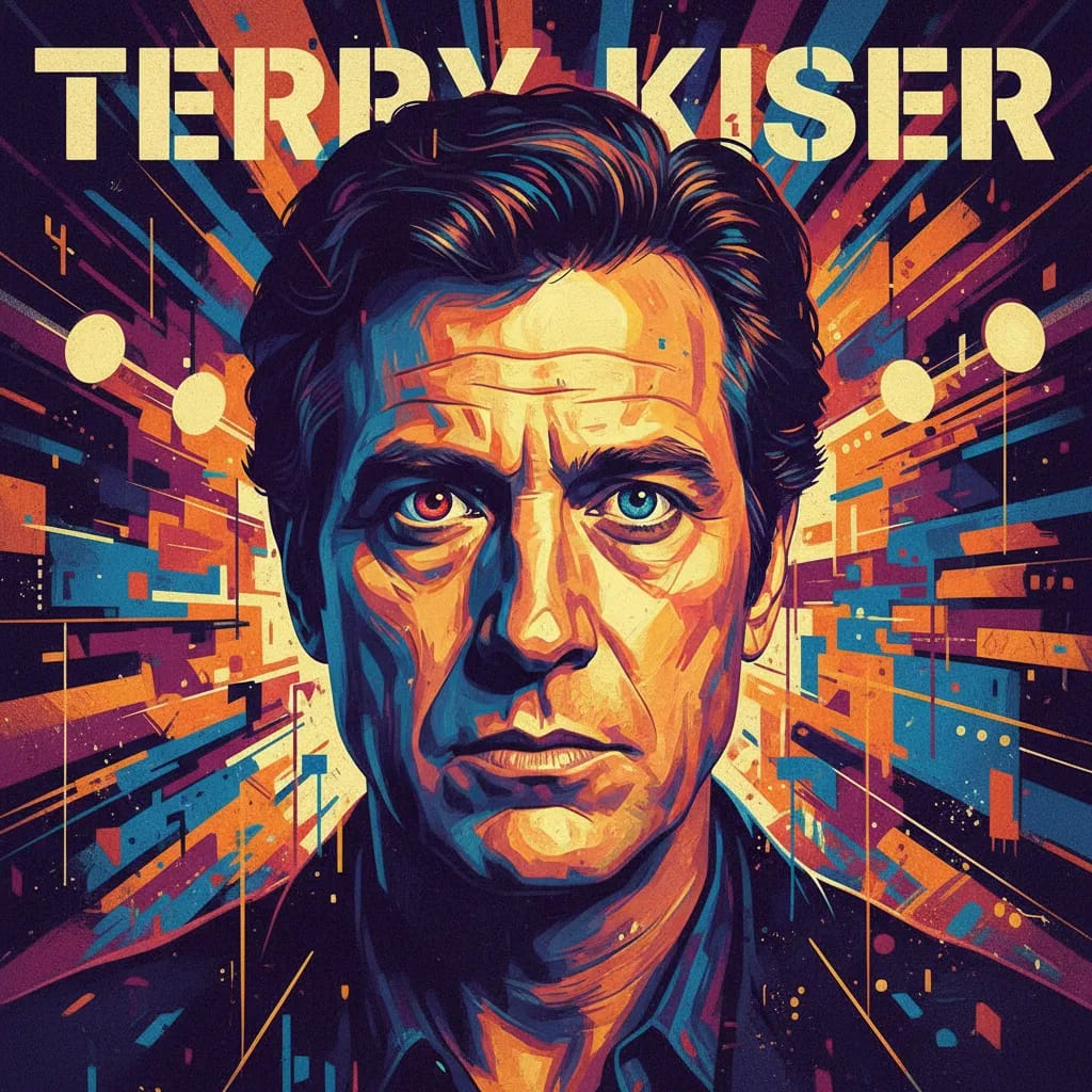 Artistic portrait of Terry Kiser