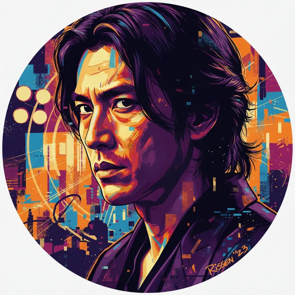 Artistic portrait of Hirotoshi Rissen