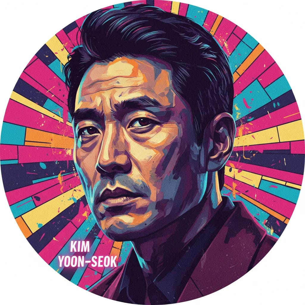 Artistic portrait of Kim Yoon-seok