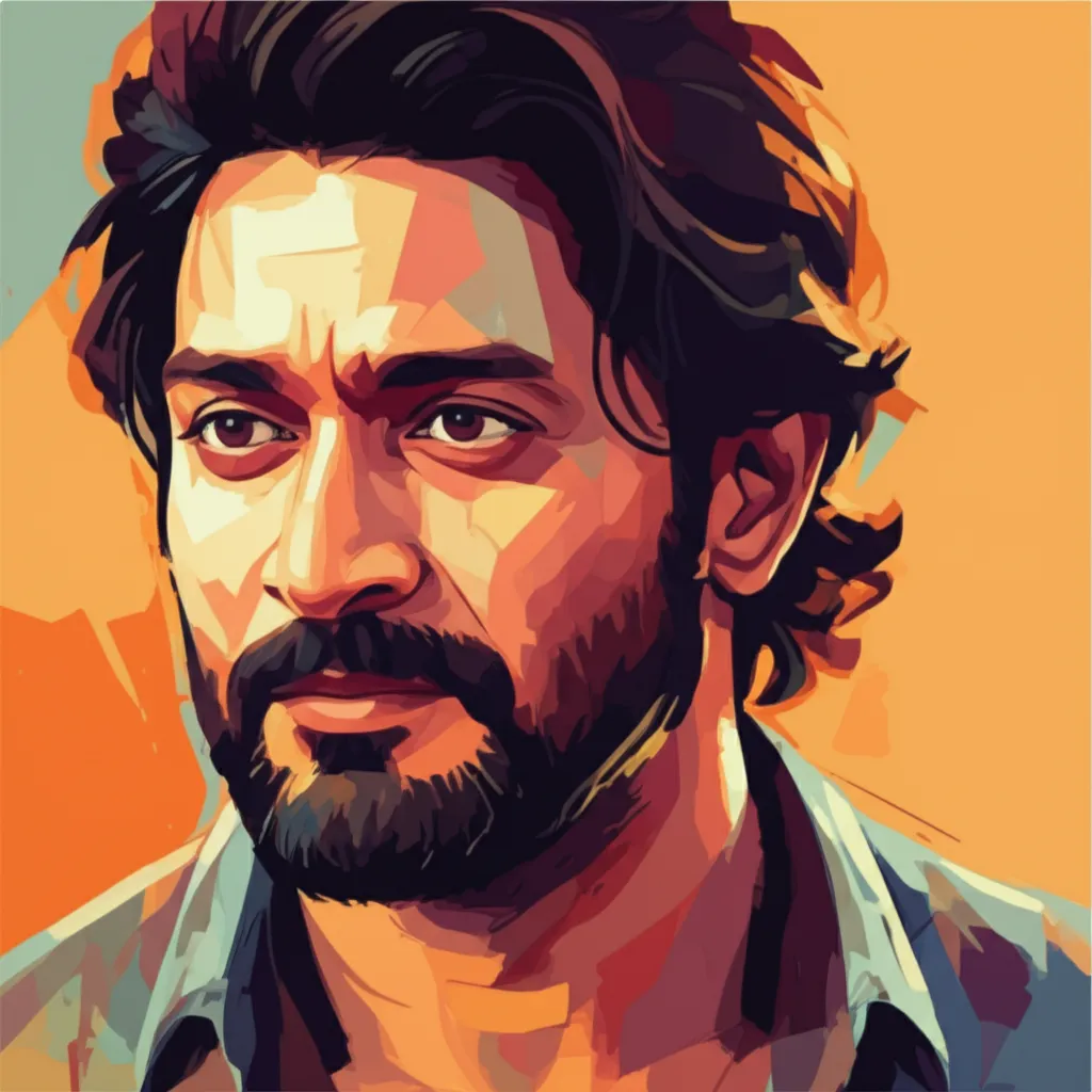 Artistic portrait of Rana Daggubati