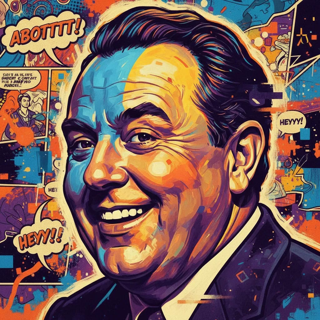 Artistic portrait of Lou Costello