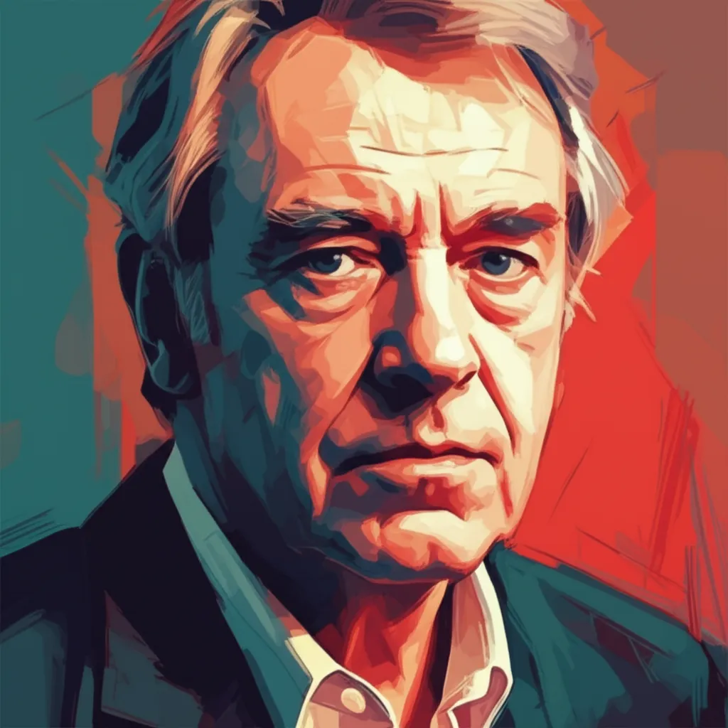 Artistic portrait of Brian Cox