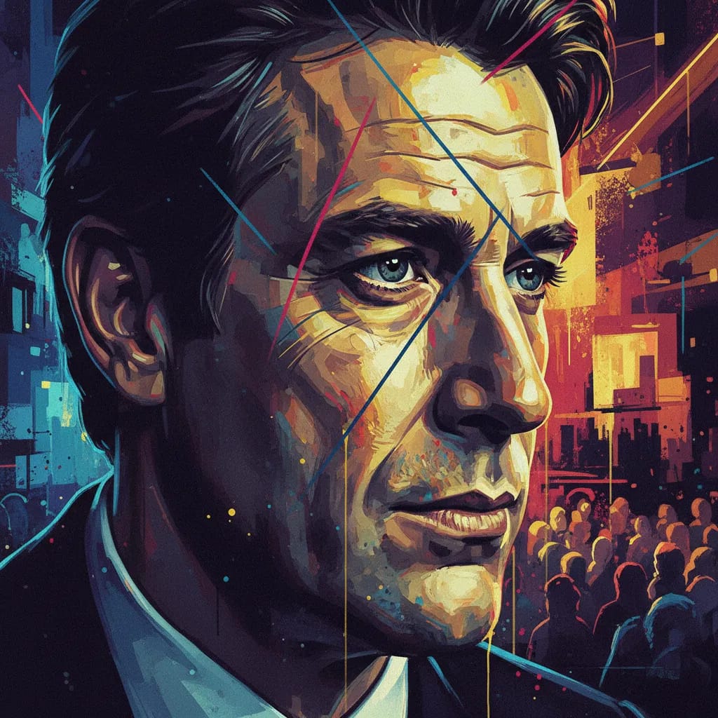 Artistic portrait of Nigel Terry