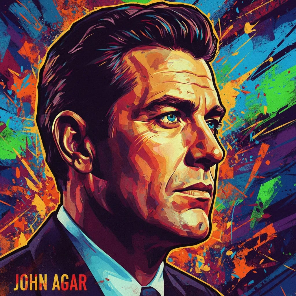 Artistic portrait of John Agar