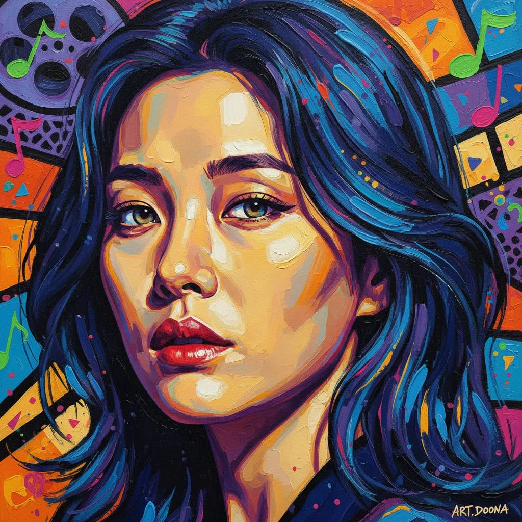 Artistic portrait of Bae Doona