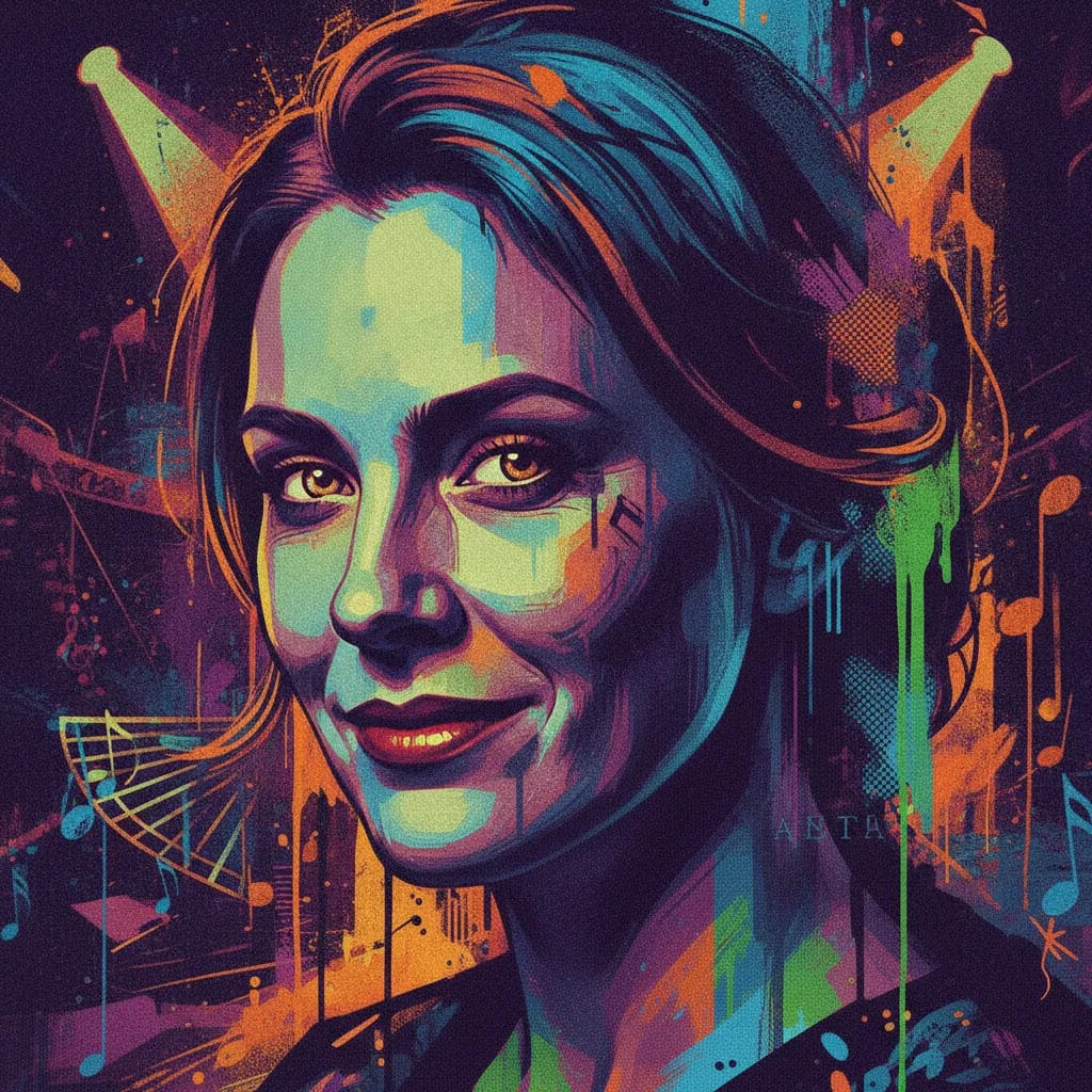 Artistic portrait of Agga Olsen
