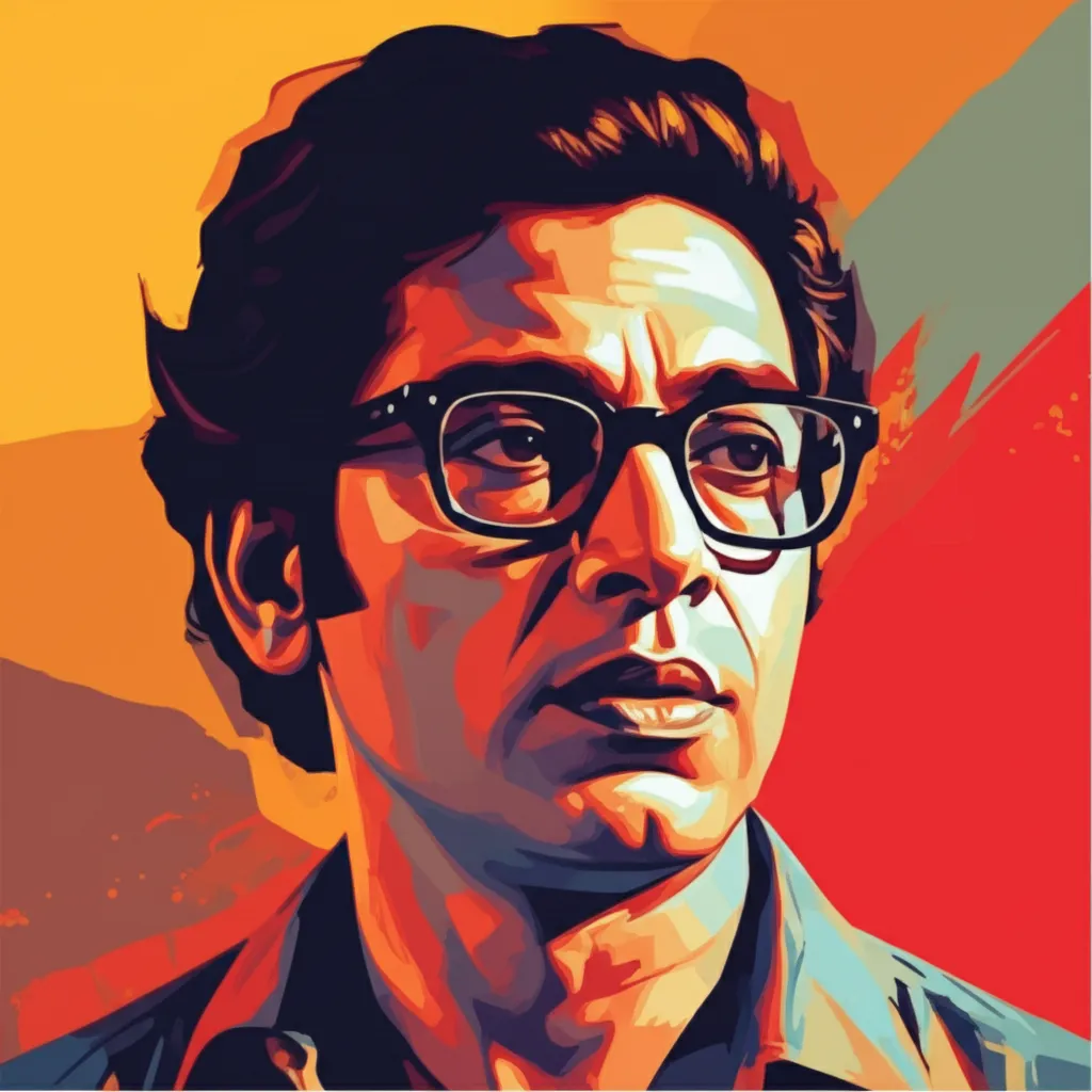 Artistic portrait of Subir Banerjee