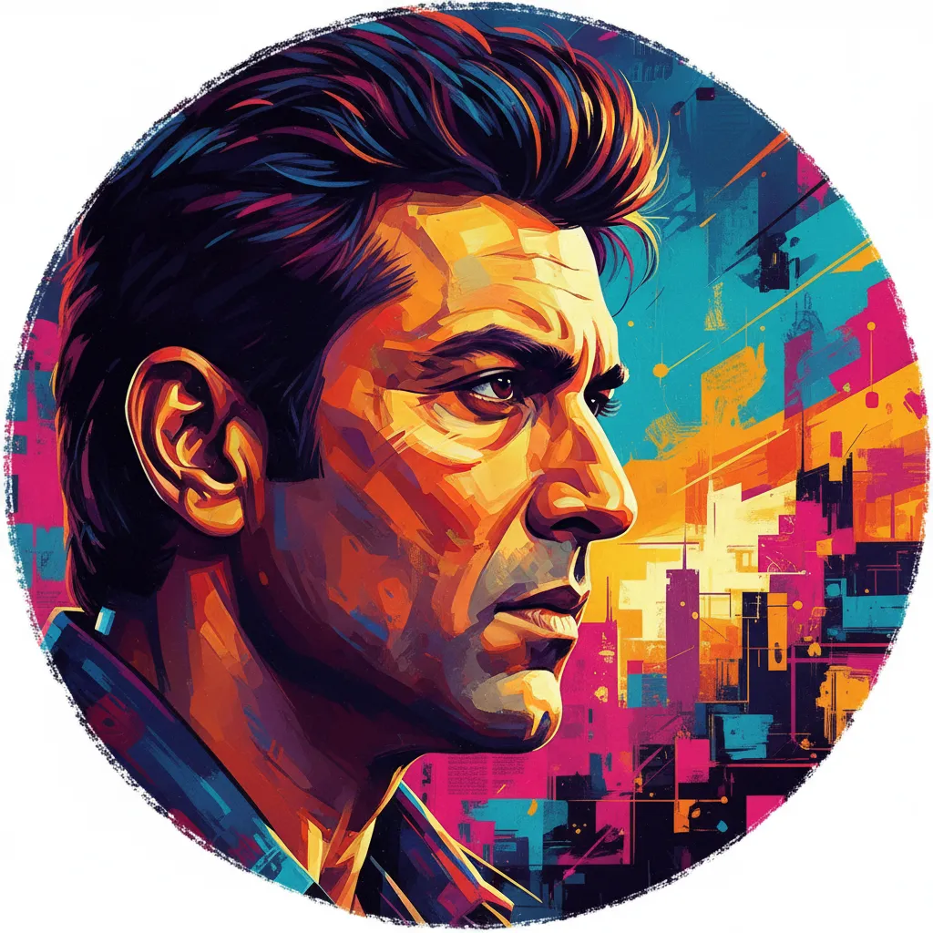 Artistic portrait of Sunny Deol