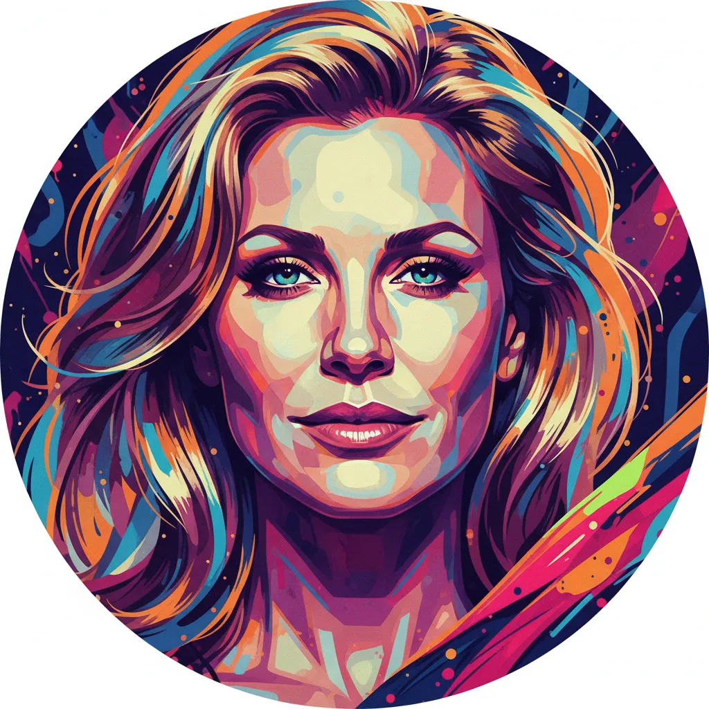 Artistic portrait of Kim Cattrall