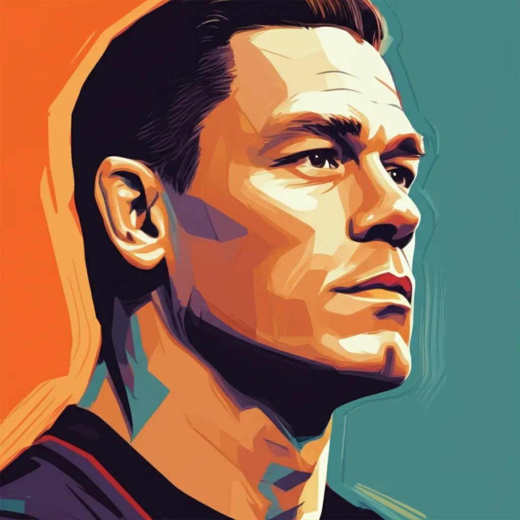 Artistic portrait of John Cena