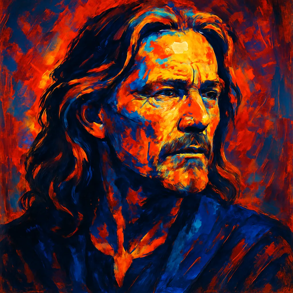 Artistic portrait of Ted Neeley