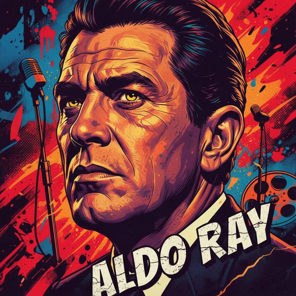 Artistic portrait of Aldo Ray