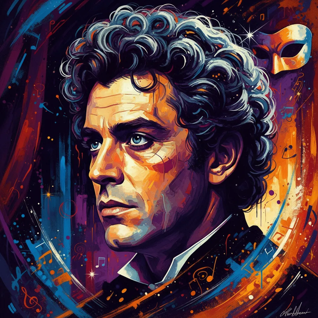 Artistic portrait of Michael Crawford