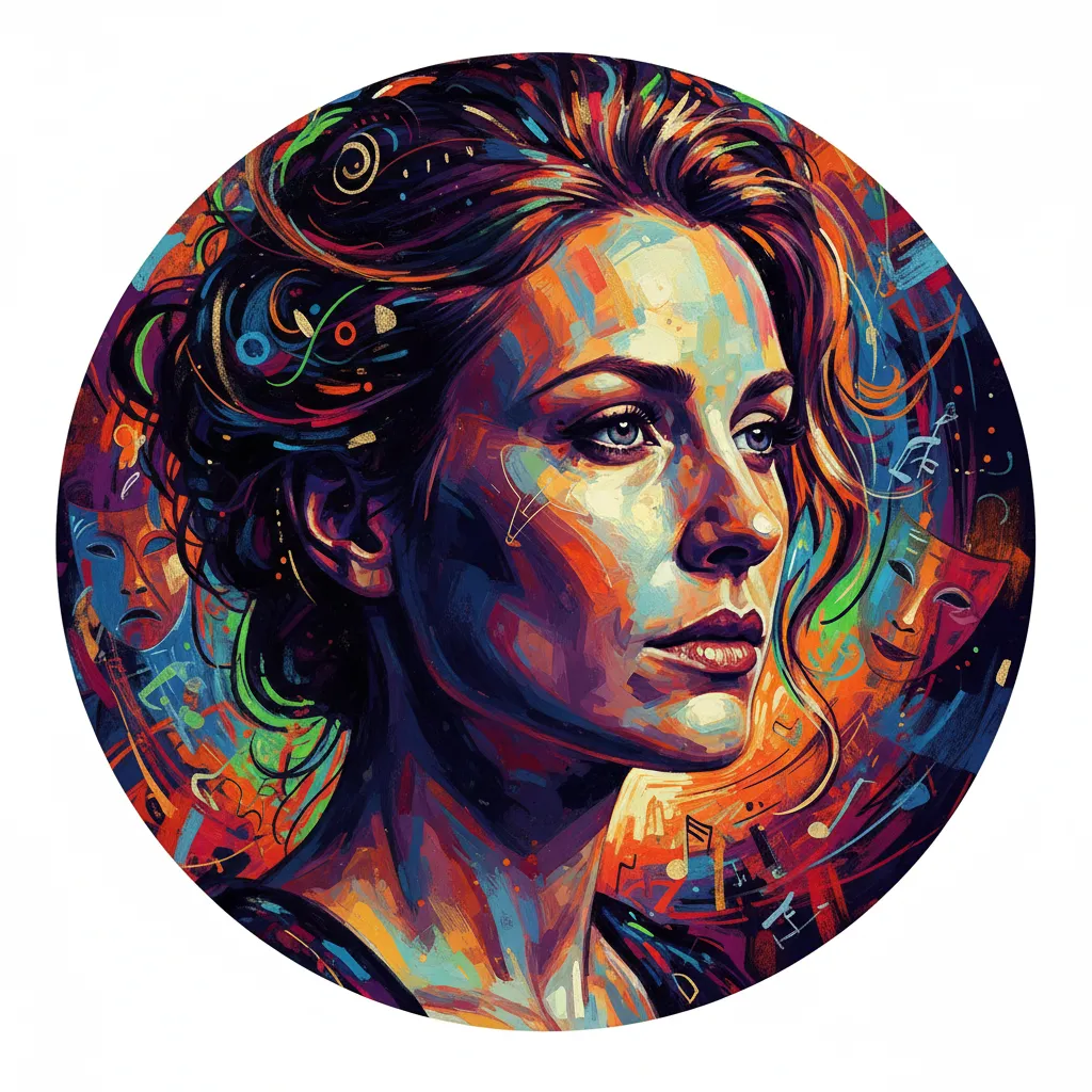 Artistic portrait of Johanna Wokalek