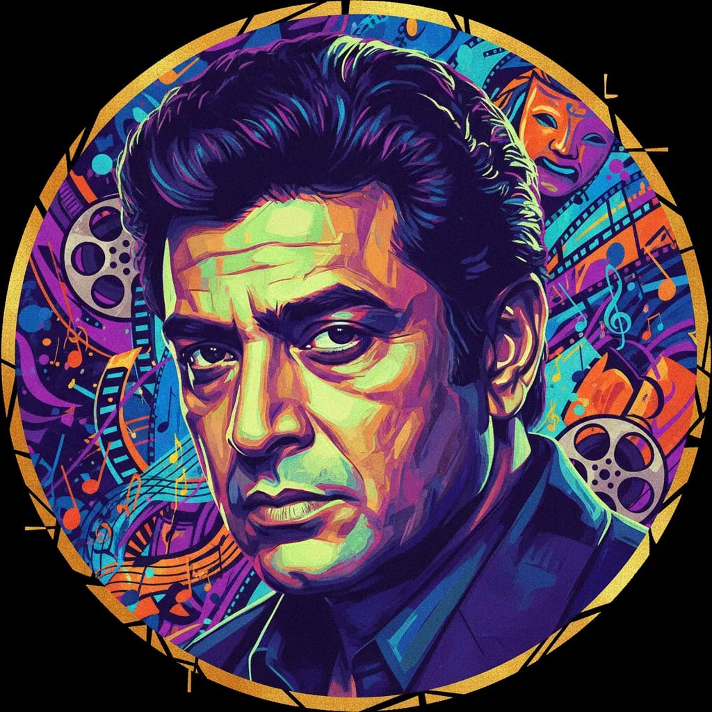 Artistic portrait of Sanjeev Kumar