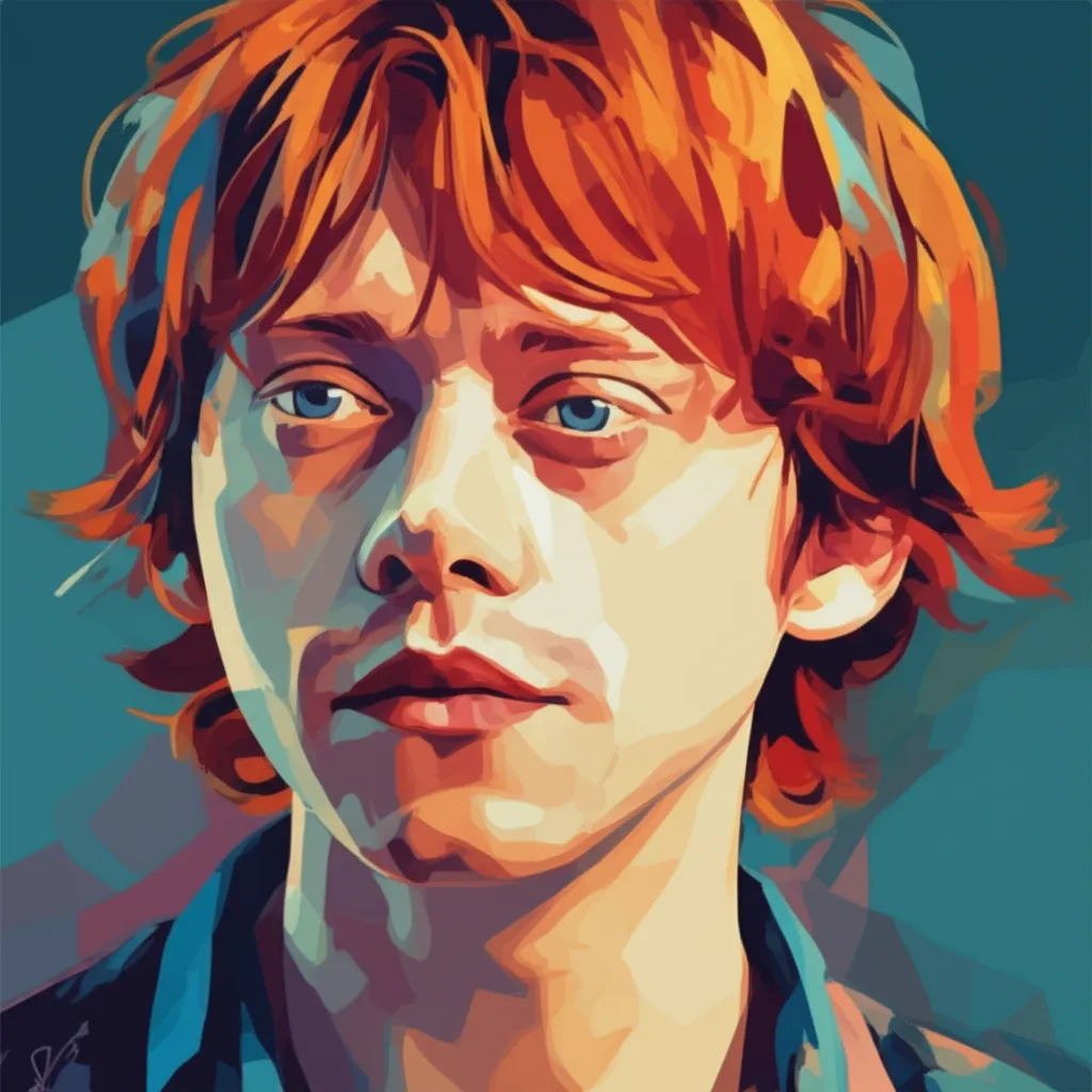 Artistic portrait of Rupert Grint