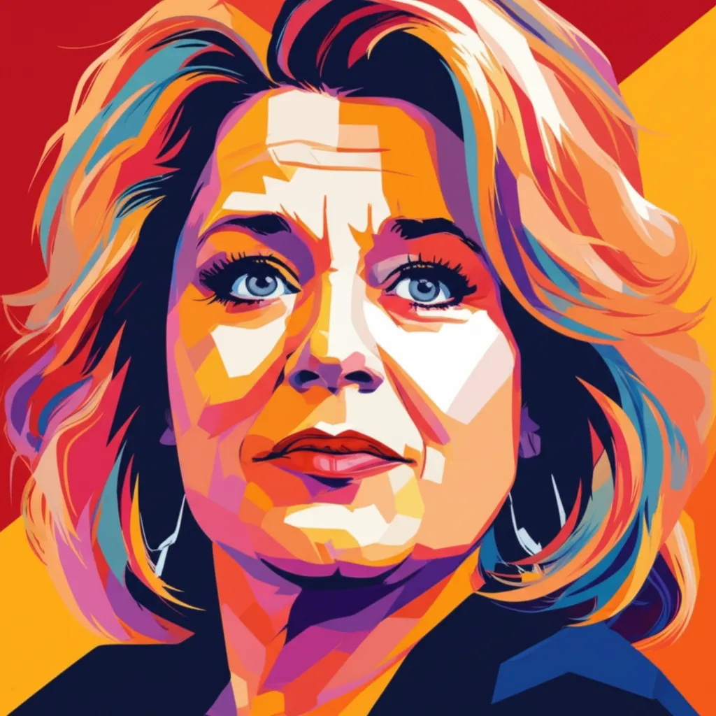 Artistic portrait of Rosie O'Donnell