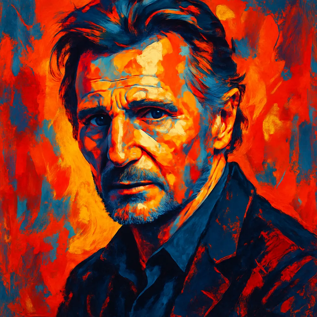 Artistic portrait of Micheál Neeson