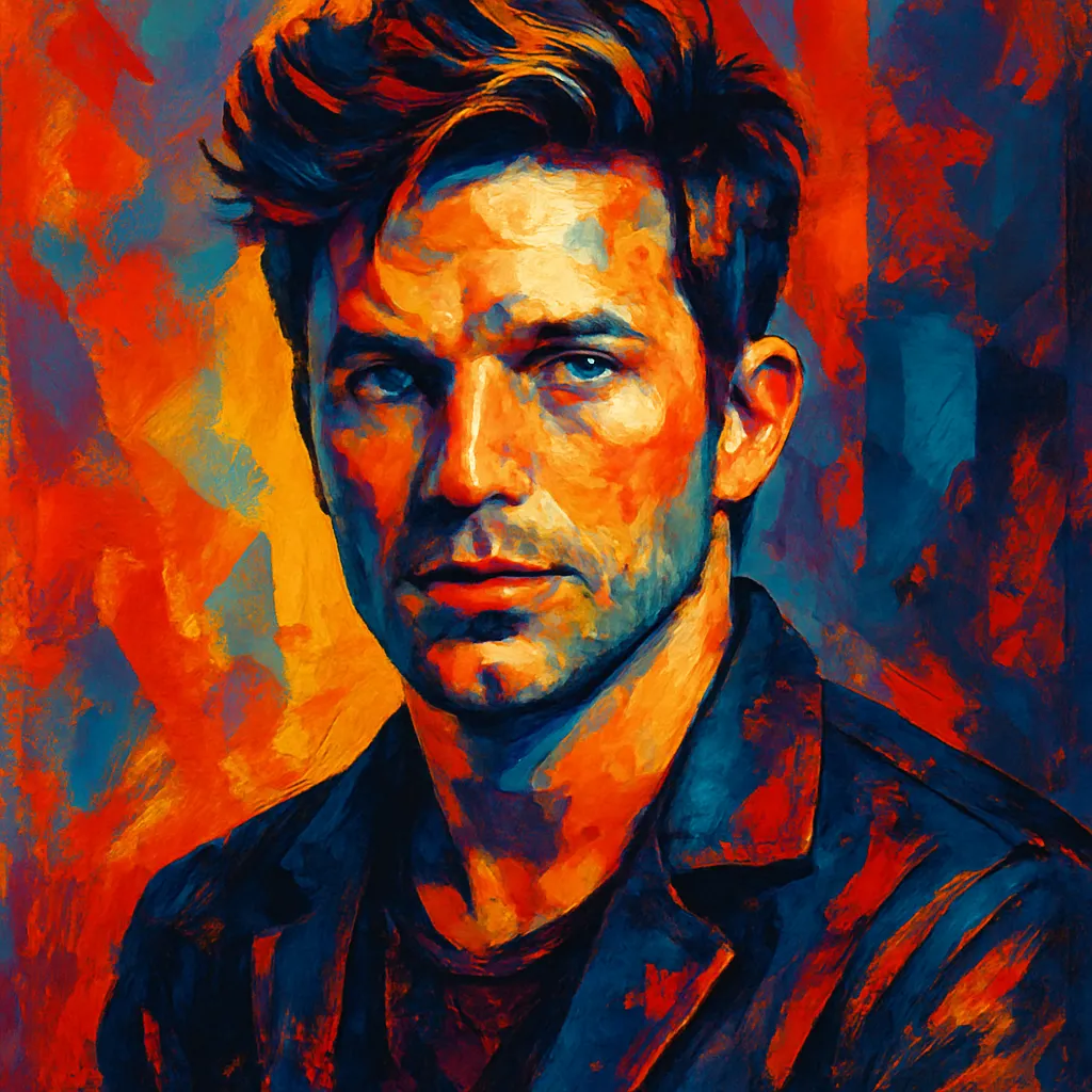 Artistic portrait of Matt Lanter