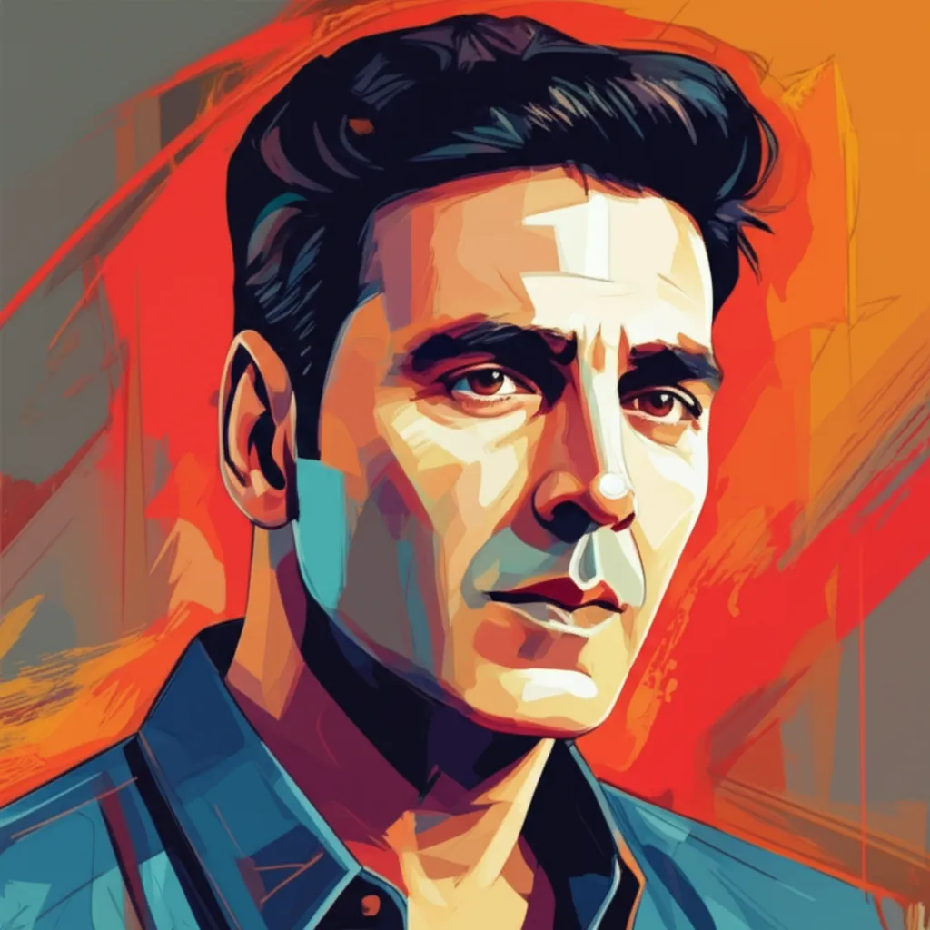 Artistic portrait of Akshay Kumar
