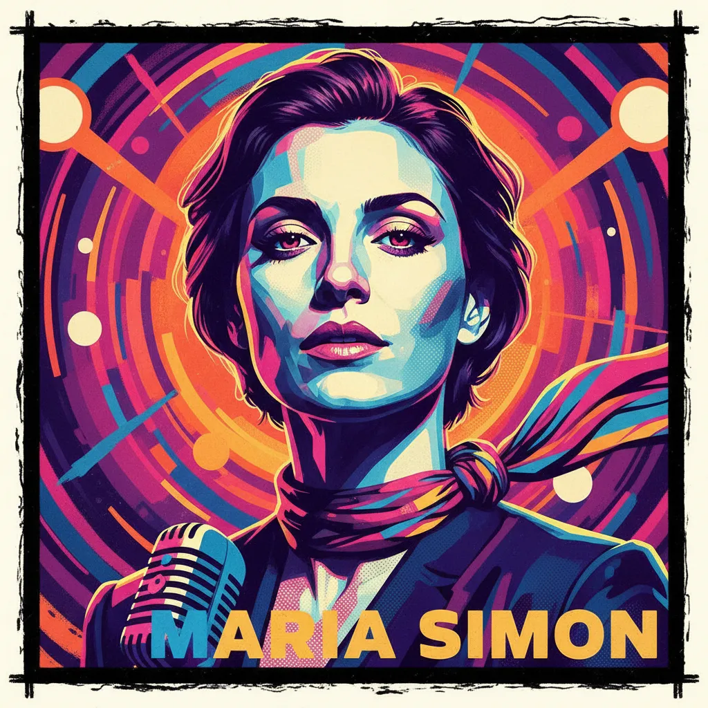 Artistic portrait of Maria Simon