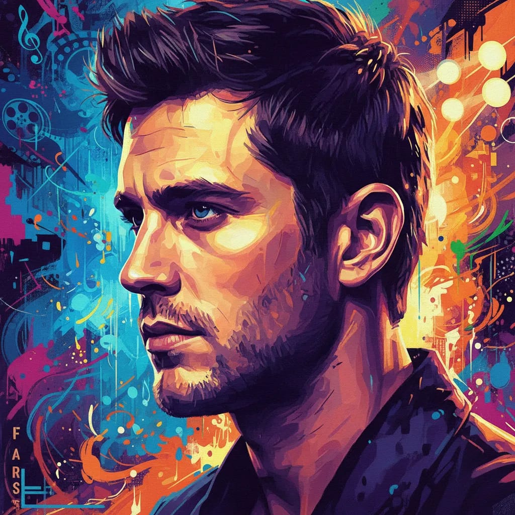 Artistic portrait of Sean Faris