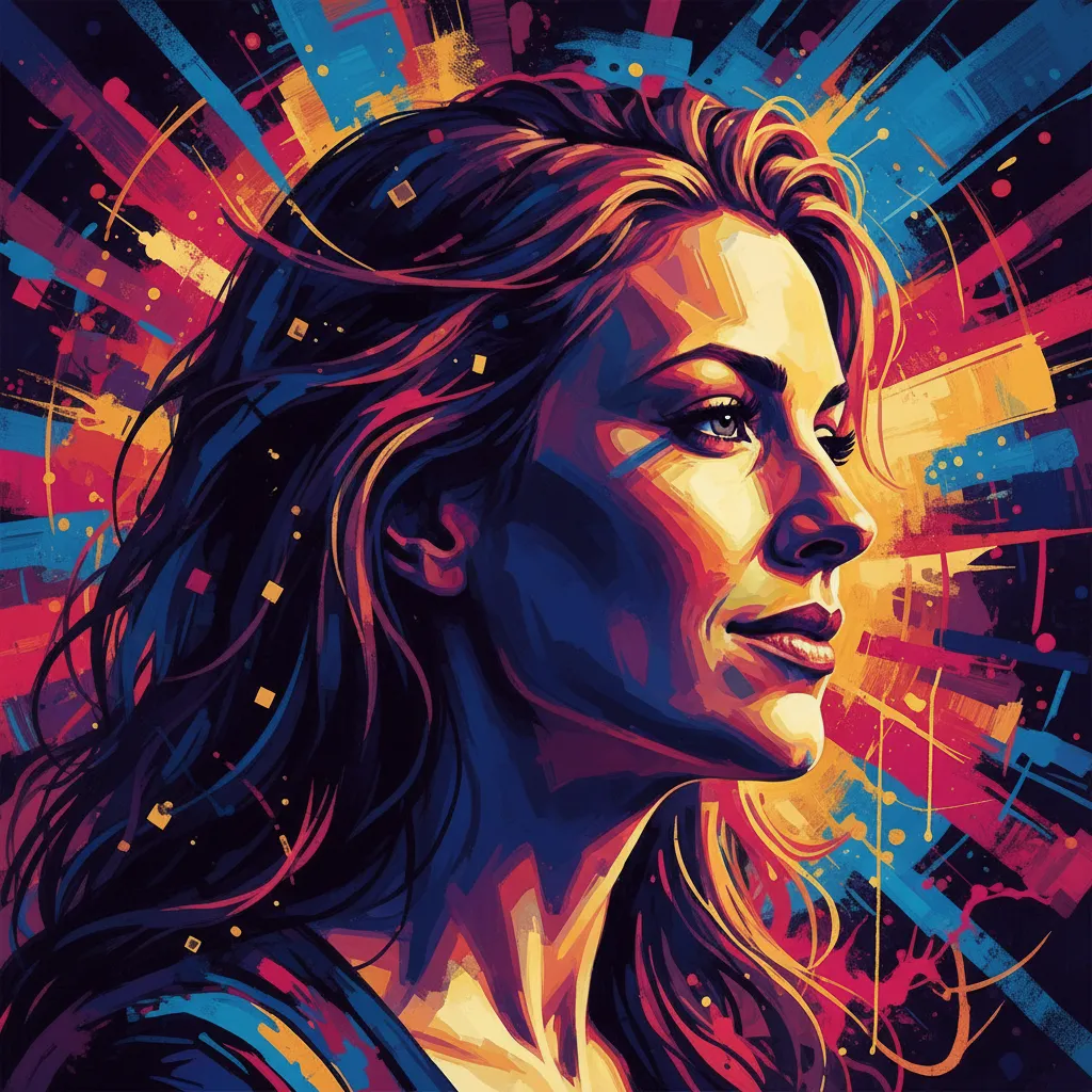 Artistic portrait of Christina Baldwin