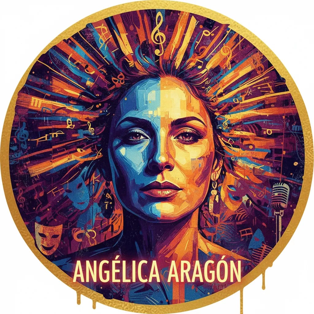Artistic portrait of Angélica Aragón