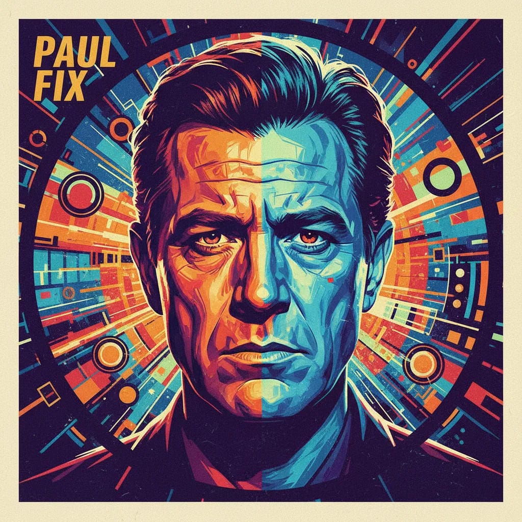 Artistic portrait of Paul Fix