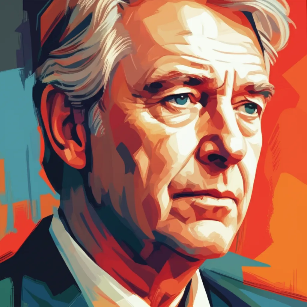 Artistic portrait of Sam Neill
