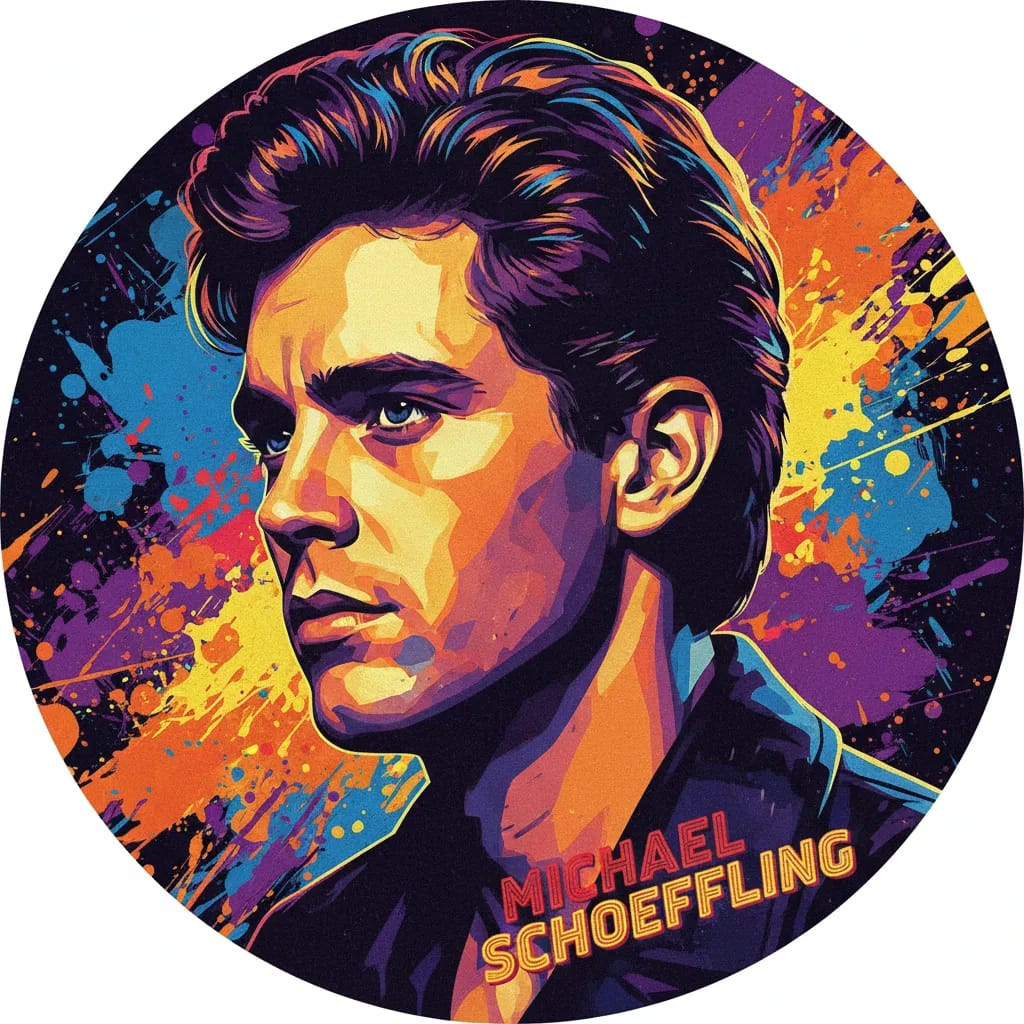 Artistic portrait of Michael Schoeffling