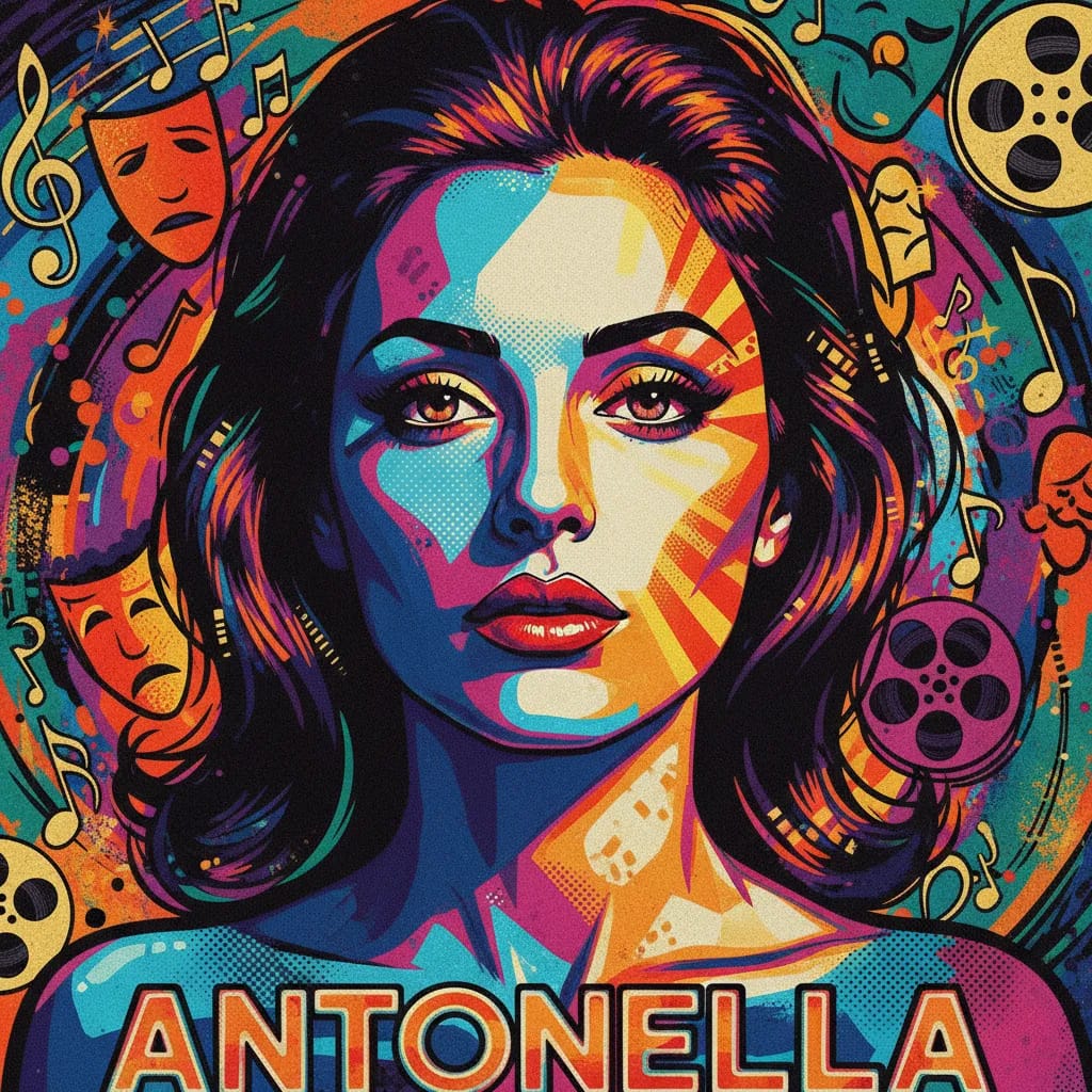Artistic portrait of Antonella Interlenghi