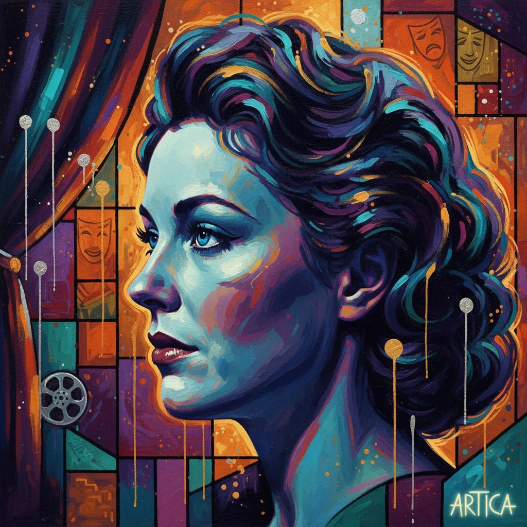 Artistic portrait of Ruth Warrick
