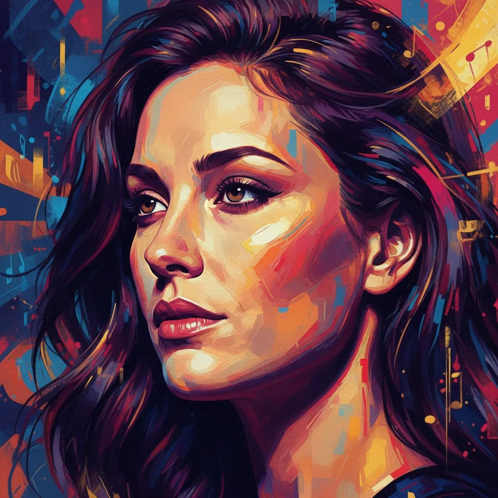 Artistic portrait of Eva Amurri