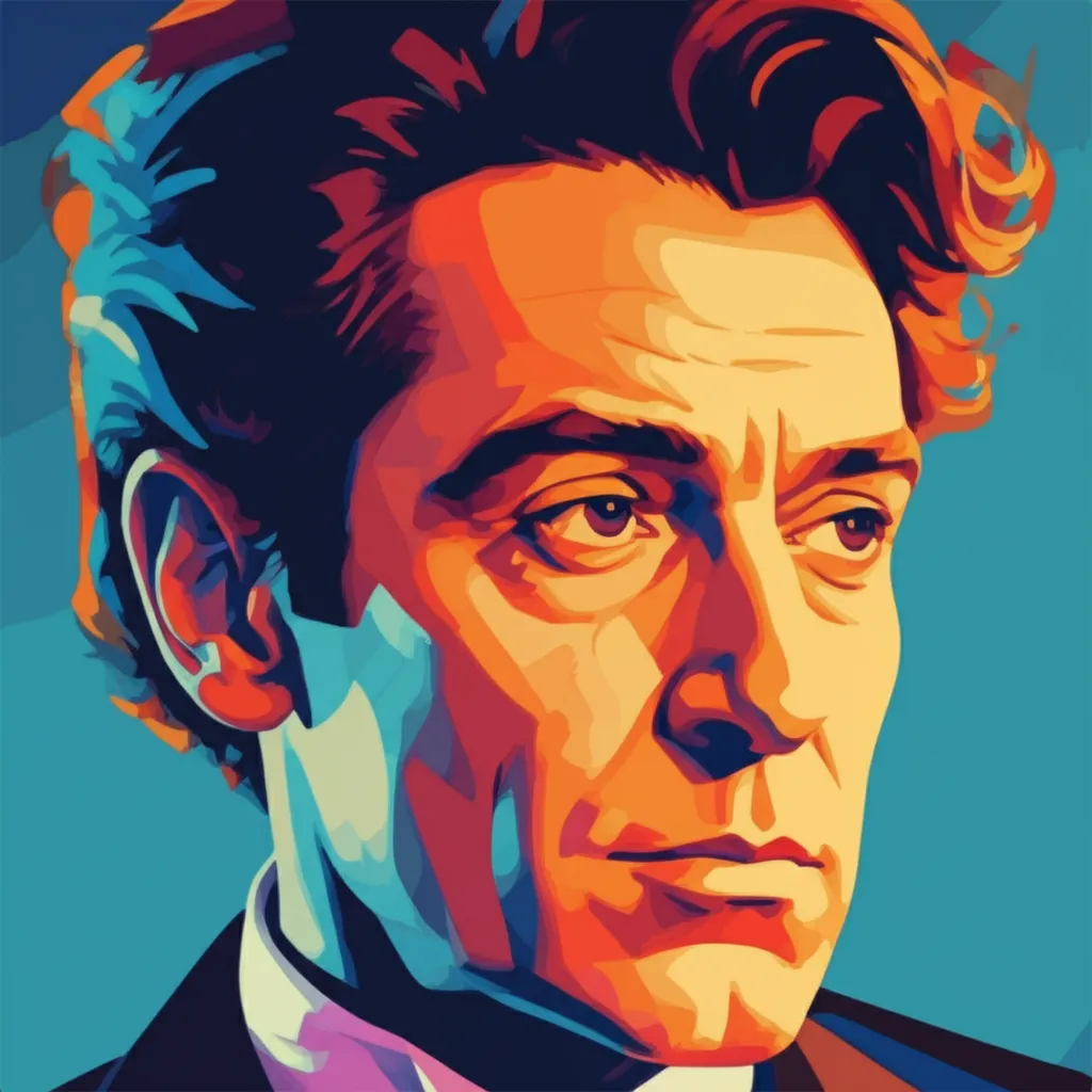 Artistic portrait of Georges Adet