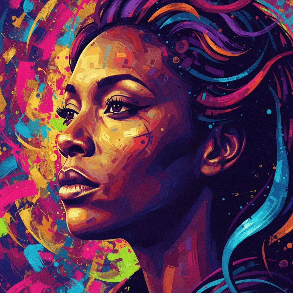 Artistic portrait of Margaret Avery