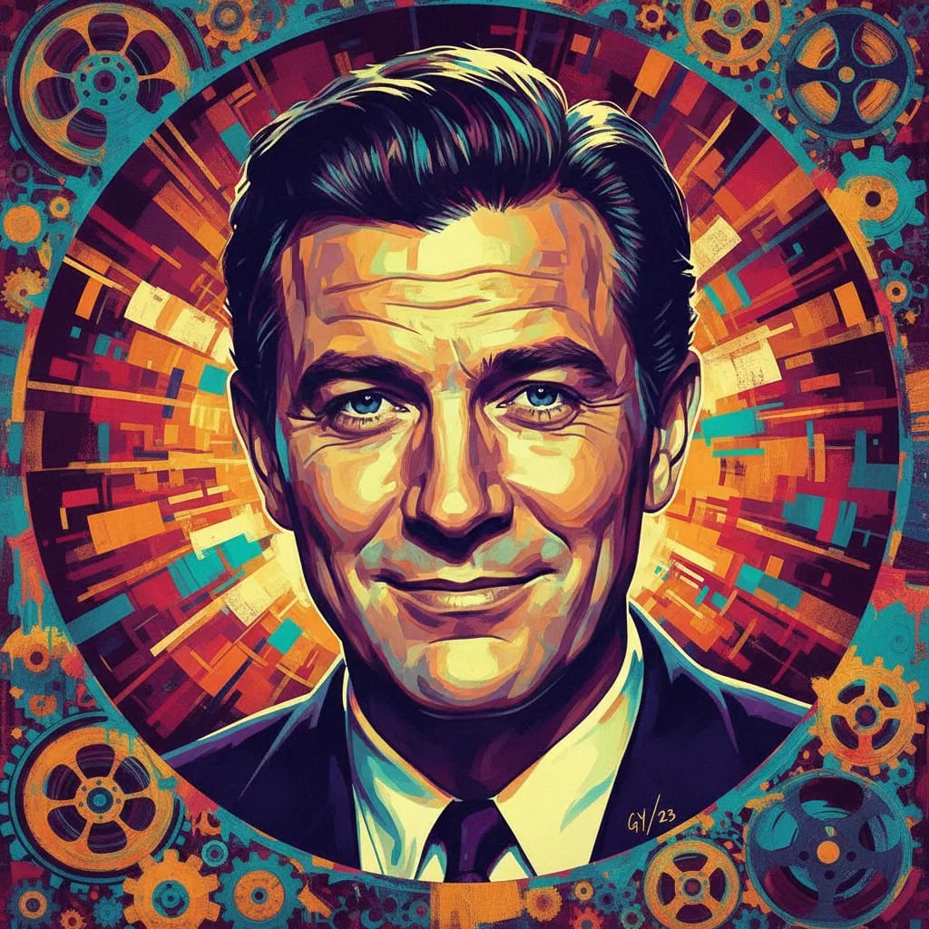 Artistic portrait of Gig Young