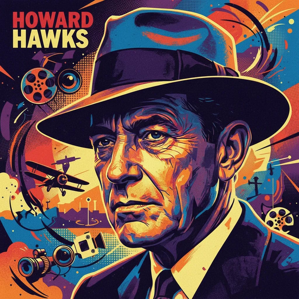 Artistic portrait of Howard Hawks