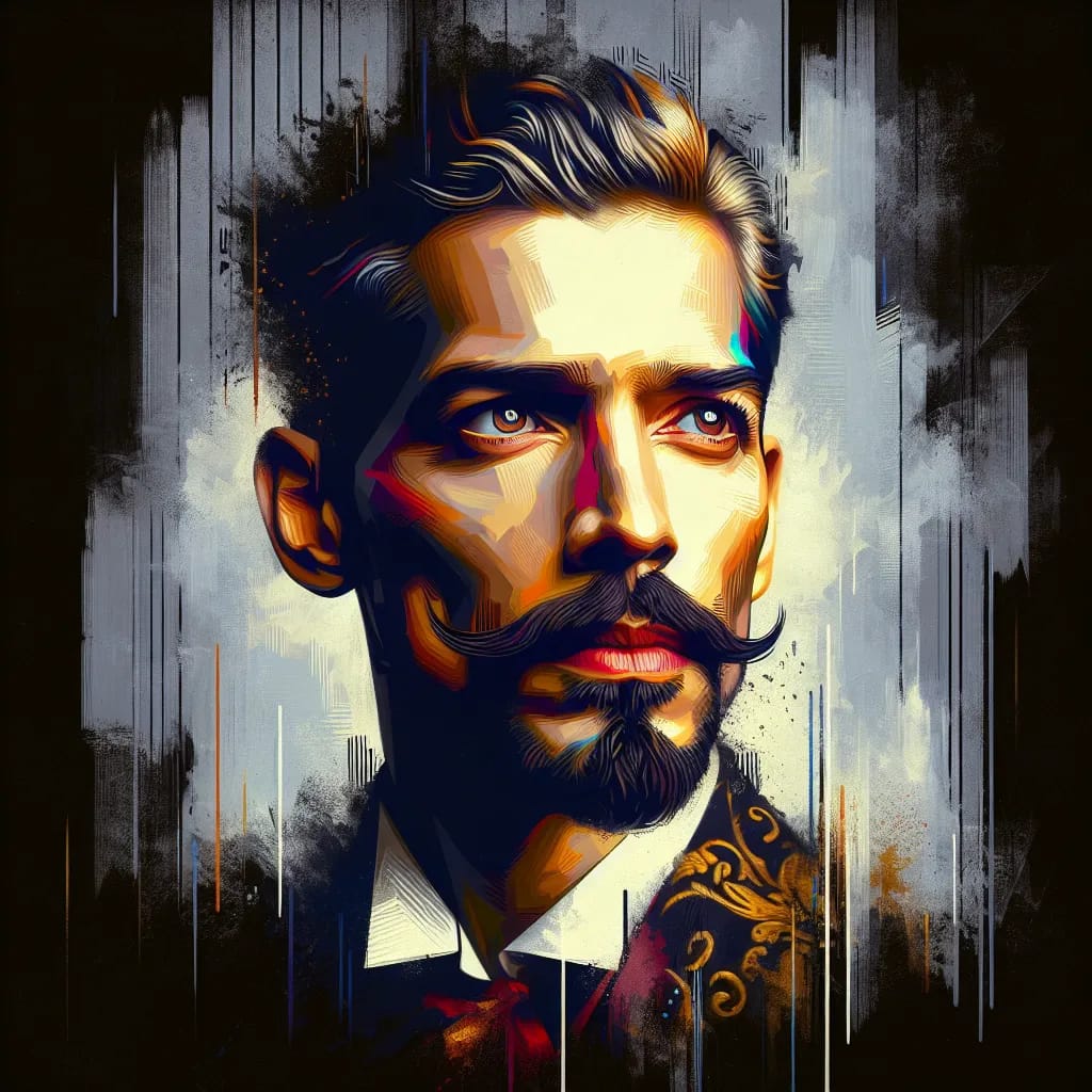 Artistic portrait of Emilio Gavira